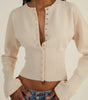 Fitted Buttoned Cardigan for Women