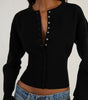 Fitted Buttoned Cardigan for Women