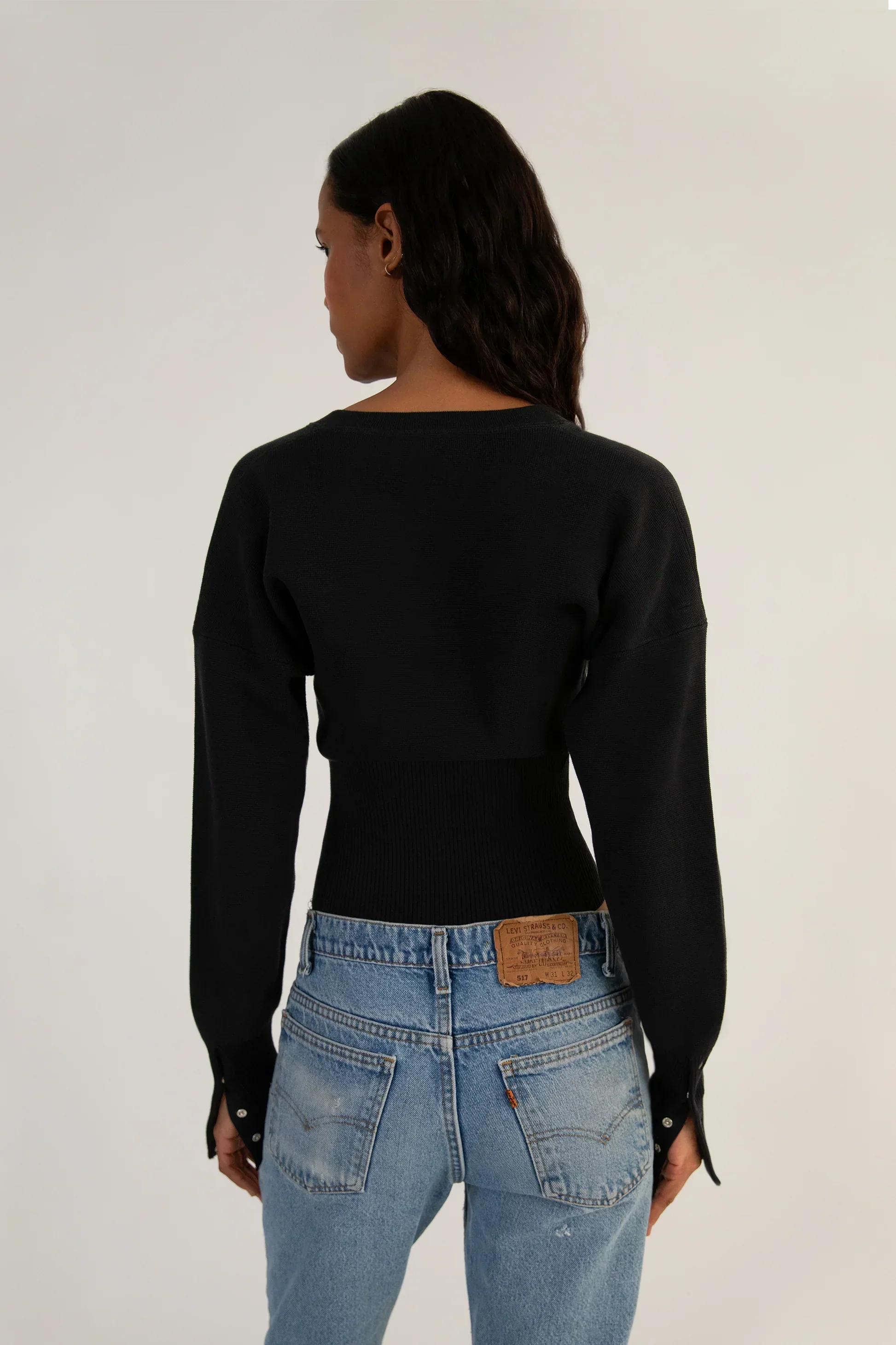 Fitted Buttoned Cardigan for Women