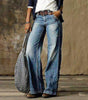 Elegant High-Waisted Flared Jeans for Women
