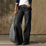 Elegant High-Waisted Flared Jeans for Women