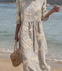 Embroidered Midi Dress for Women | Perfect for Everyday Wear