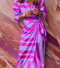 Printed Wrap Dress with V-Neckline for Women | Perfect for Outings