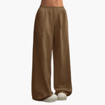 Wide Pants for Women with Elastic Waistband