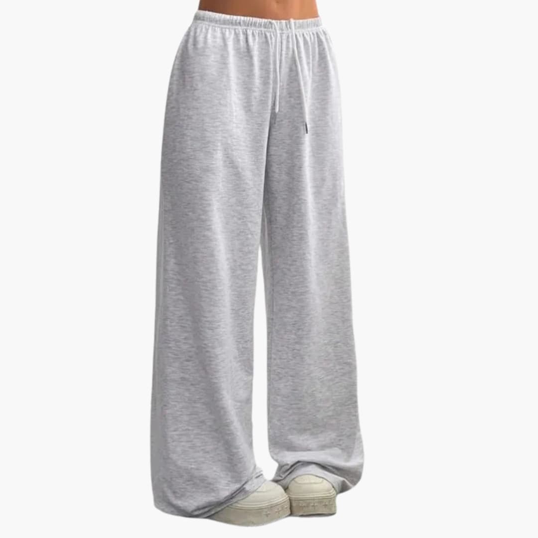 Wide Pants for Women with Elastic Waistband