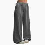 Wide Pants for Women with Elastic Waistband