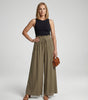 Flowy and Wide High-Waisted Palazzo Pants for Women