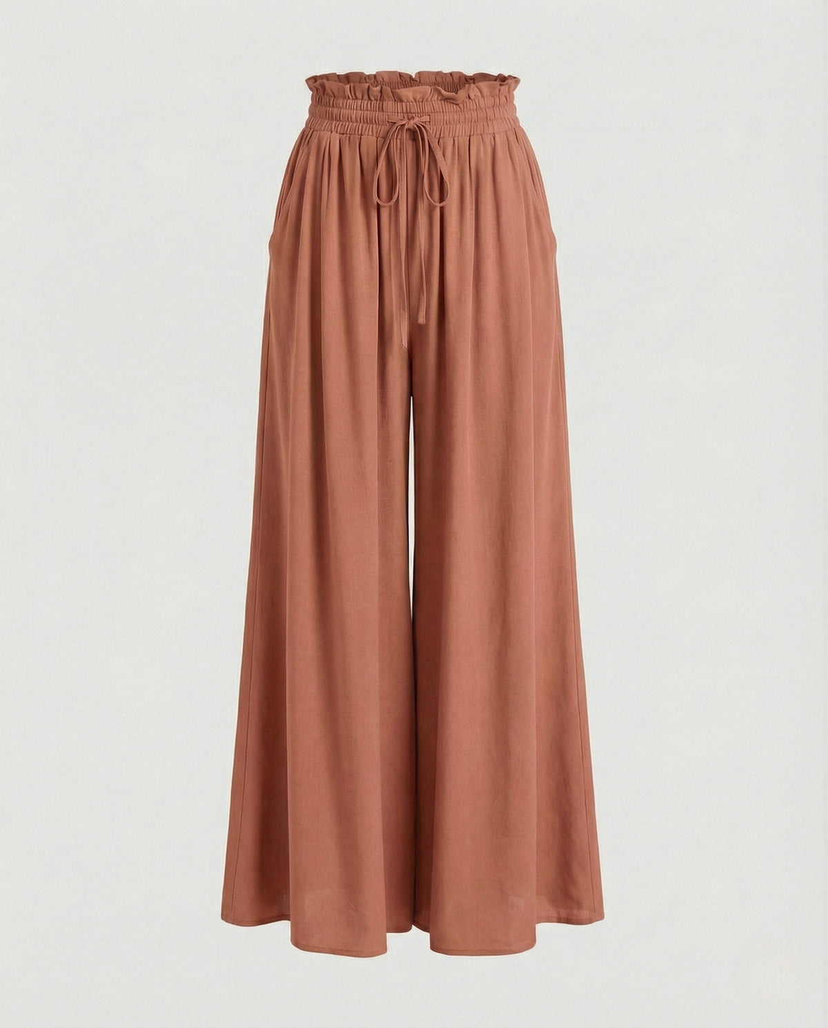 Flowy and Wide High-Waisted Palazzo Pants for Women