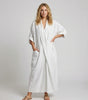 Fitted Long Linen Dress with Pockets for Women | Perfect for Vacation