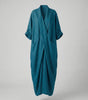 Fitted Long Linen Dress with Pockets for Women | Perfect for Vacation
