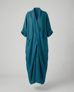 Fitted Long Linen Dress with Pockets for Women | Perfect for Vacation