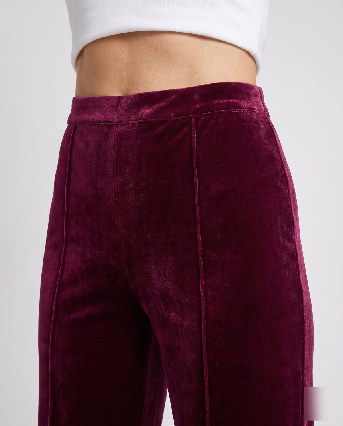 High-Waisted Flared Corduroy Pants for Women