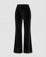 High-Waisted Flared Corduroy Pants for Women
