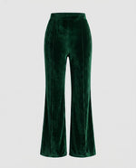 High-Waisted Flared Corduroy Pants for Women