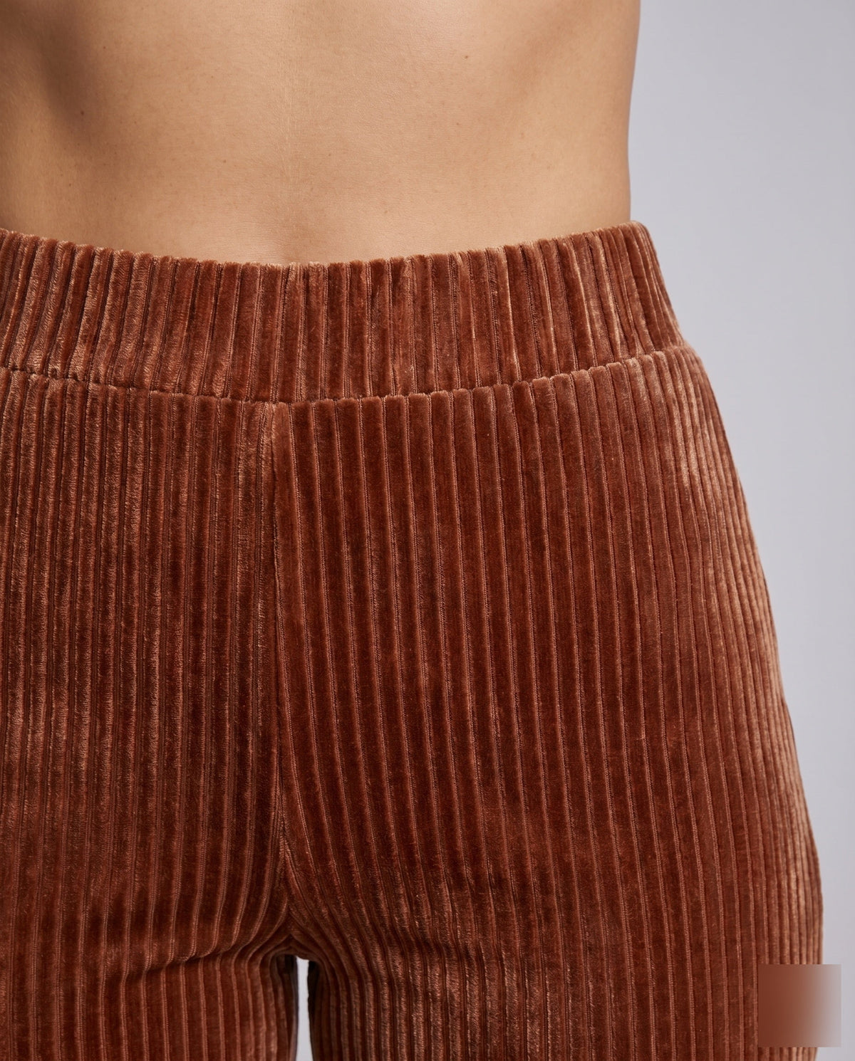 High-Waisted Corduroy Flared Pants for Women