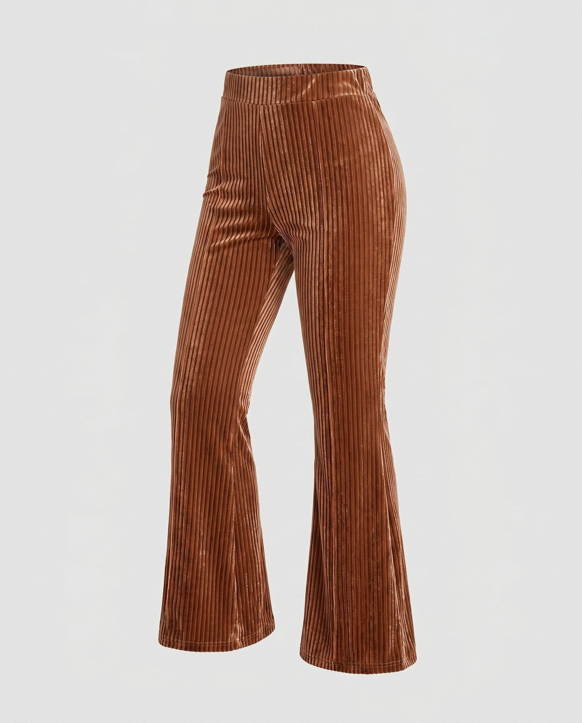 High-Waisted Corduroy Flared Pants for Women