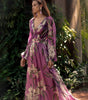 Long Floral Print Chiffon Dress for Women