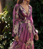 Long Floral Print Chiffon Dress for Women