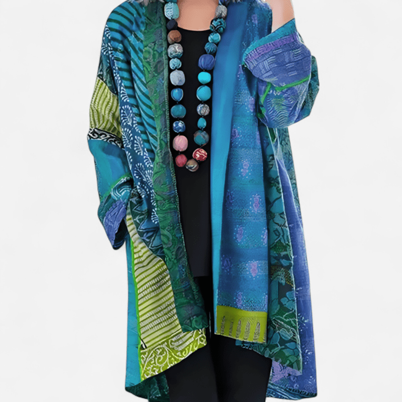 Long Printed Coat for Women