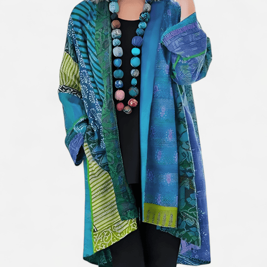 Long Printed Coat for Women