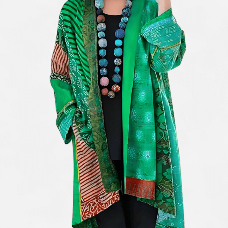 Long Printed Coat for Women