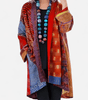 Long Printed Coat for Women