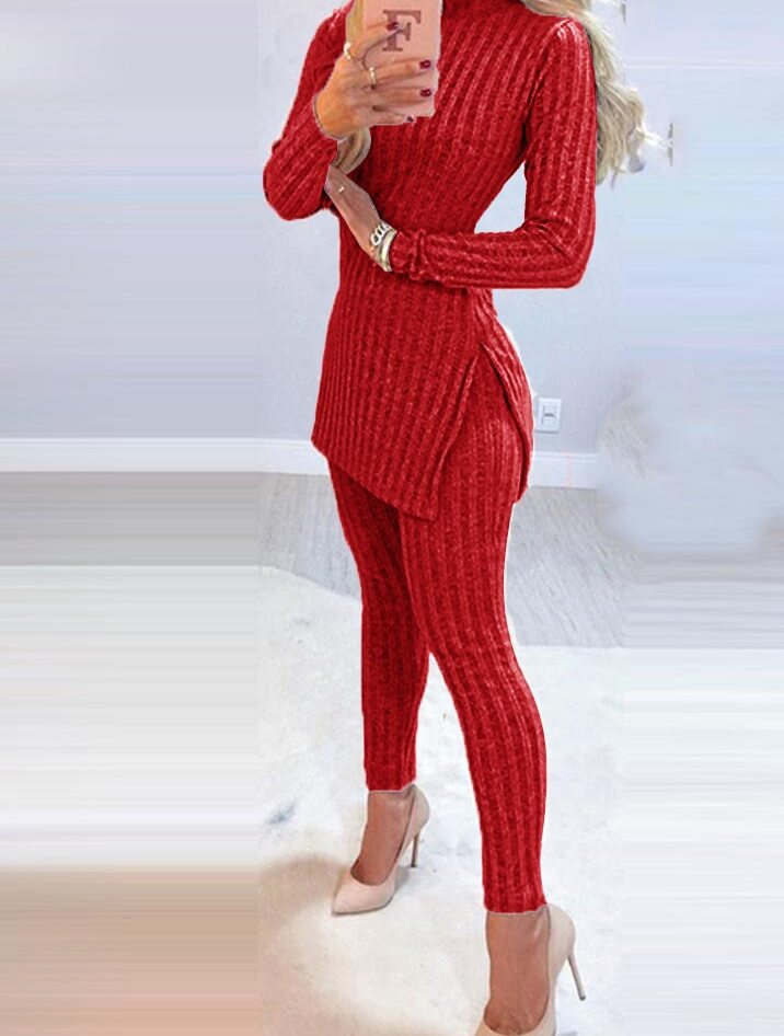 Women's Top and Split Pants Set