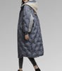 Long Down Hooded Coat for Women