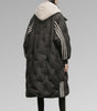 Long Down Hooded Coat for Women