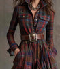 Plaid Maxi Dress for Women