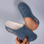Orthopedic Cozy Comfortable Breathable Blue Mules