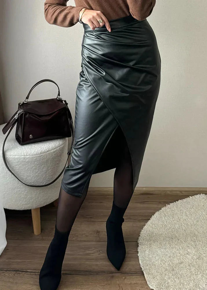 Faux Leather Skirt for Women