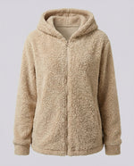 Women's Teddy Fleece Hoodie Jacket