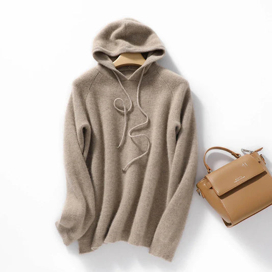 Light Merino Wool Hoodie for Women