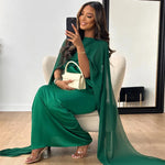 Elegant Long Satin Dress for Women