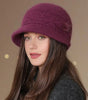 Warm Knitted Cloche Hat for Women