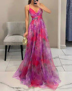Long strappy dress for women