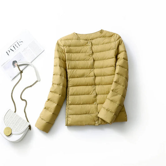 Ultra-Light Nylon Down Jacket for Women