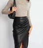 Faux Leather Skirt for Women