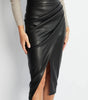 Faux Leather Skirt for Women