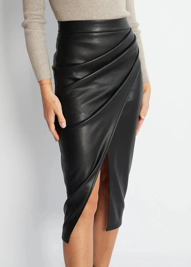 Faux Leather Skirt for Women