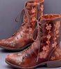 Retro Embroidered Boots for Women