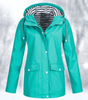 Short Hooded Rain Jacket for Women