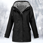 Short Hooded Rain Jacket for Women