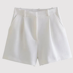 High-Waisted Pleated Shorts for Women