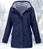 Short Hooded Rain Jacket for Women