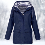 Short Hooded Rain Jacket for Women