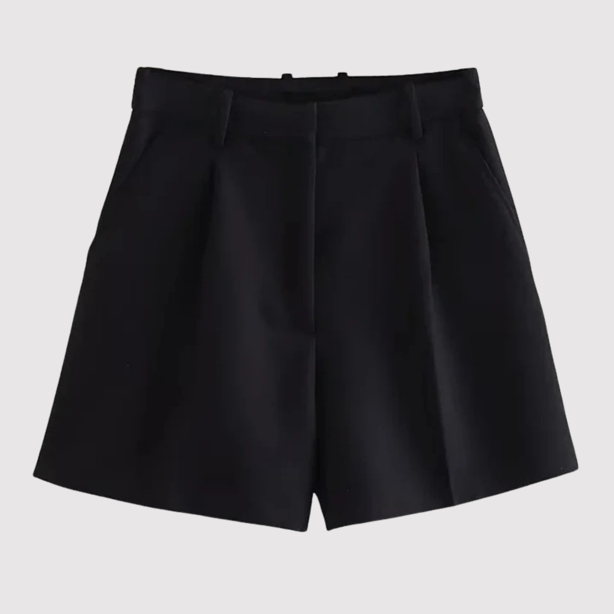 High-Waisted Pleated Shorts for Women