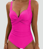 One-Piece Sculpting Swimsuit with Ruching for Women | Perfect for Summer