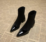Pointed Suede Heel Boot for Women